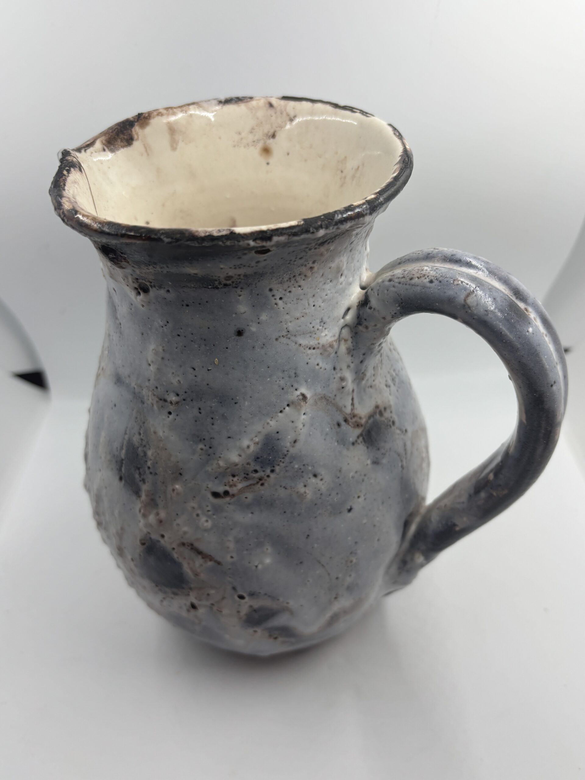 Pichet en grès émaillé – céramique artisanale signée