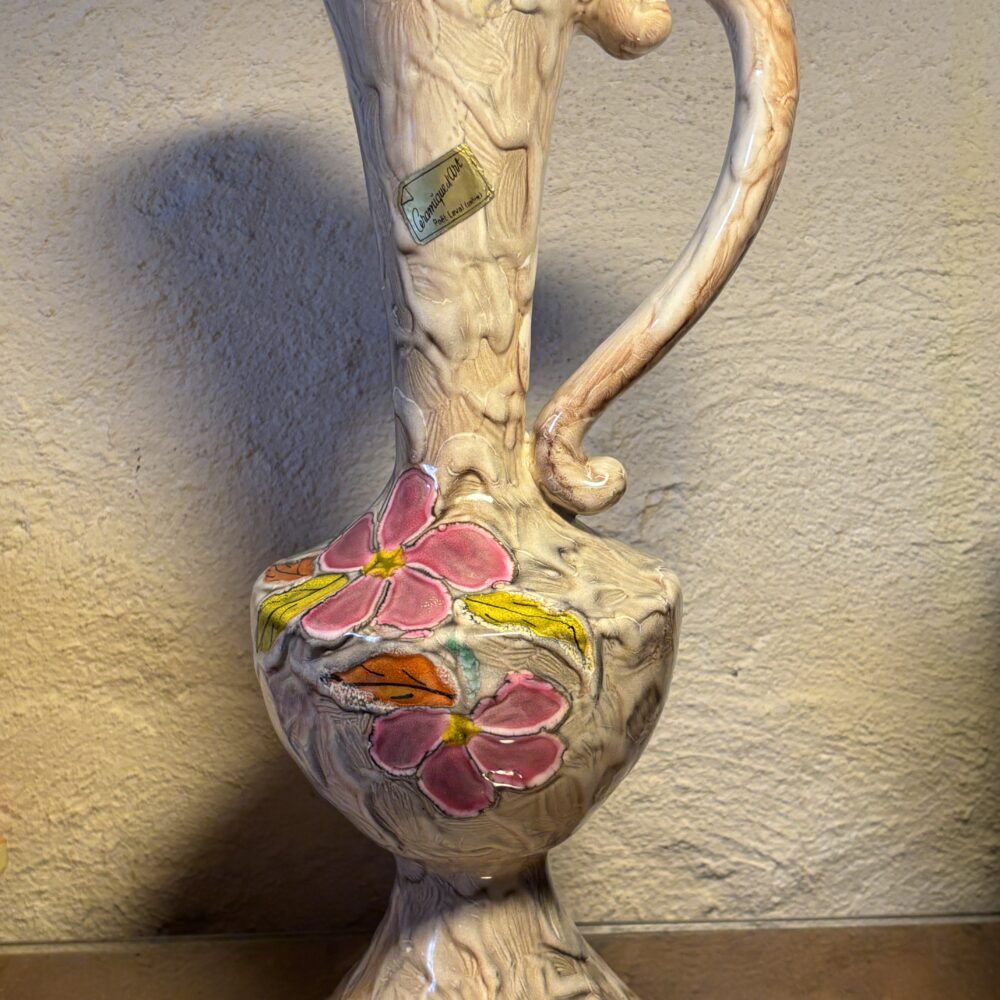 Vase en céramique d'art – signé Isabelle, Poët-Laval