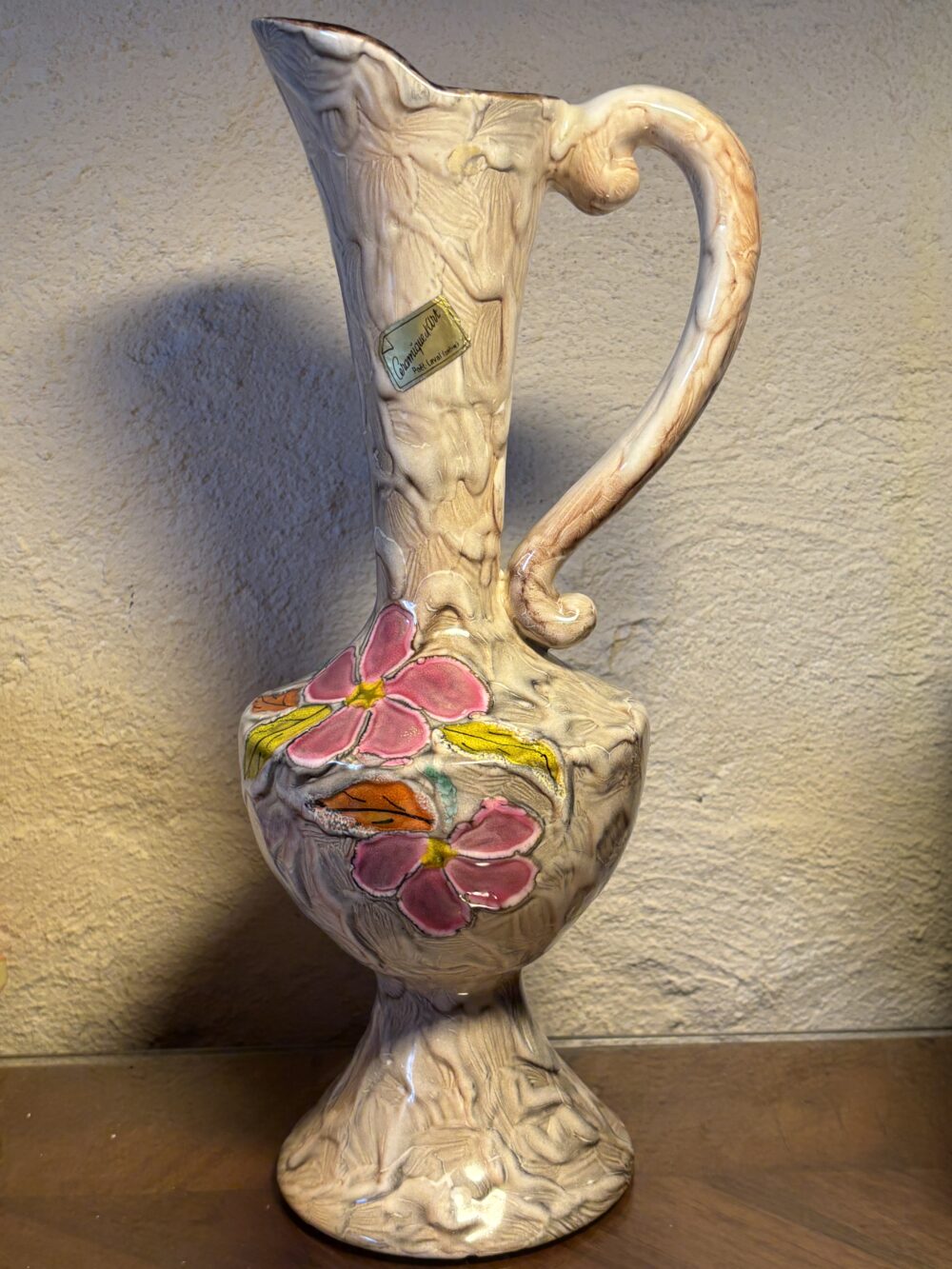 Vase en céramique d'art – signé Isabelle, Poët-Laval